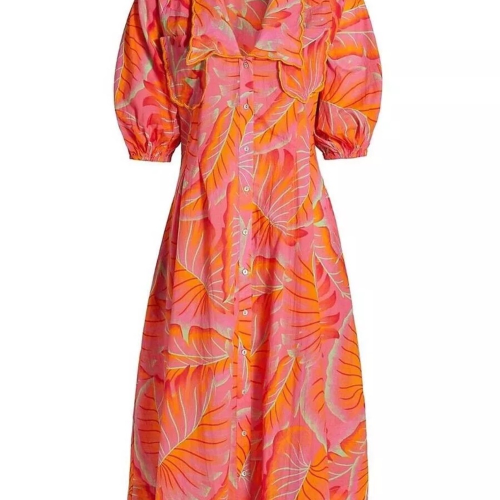 FARM RIO Bright Forest Midi Dress NWT Size S